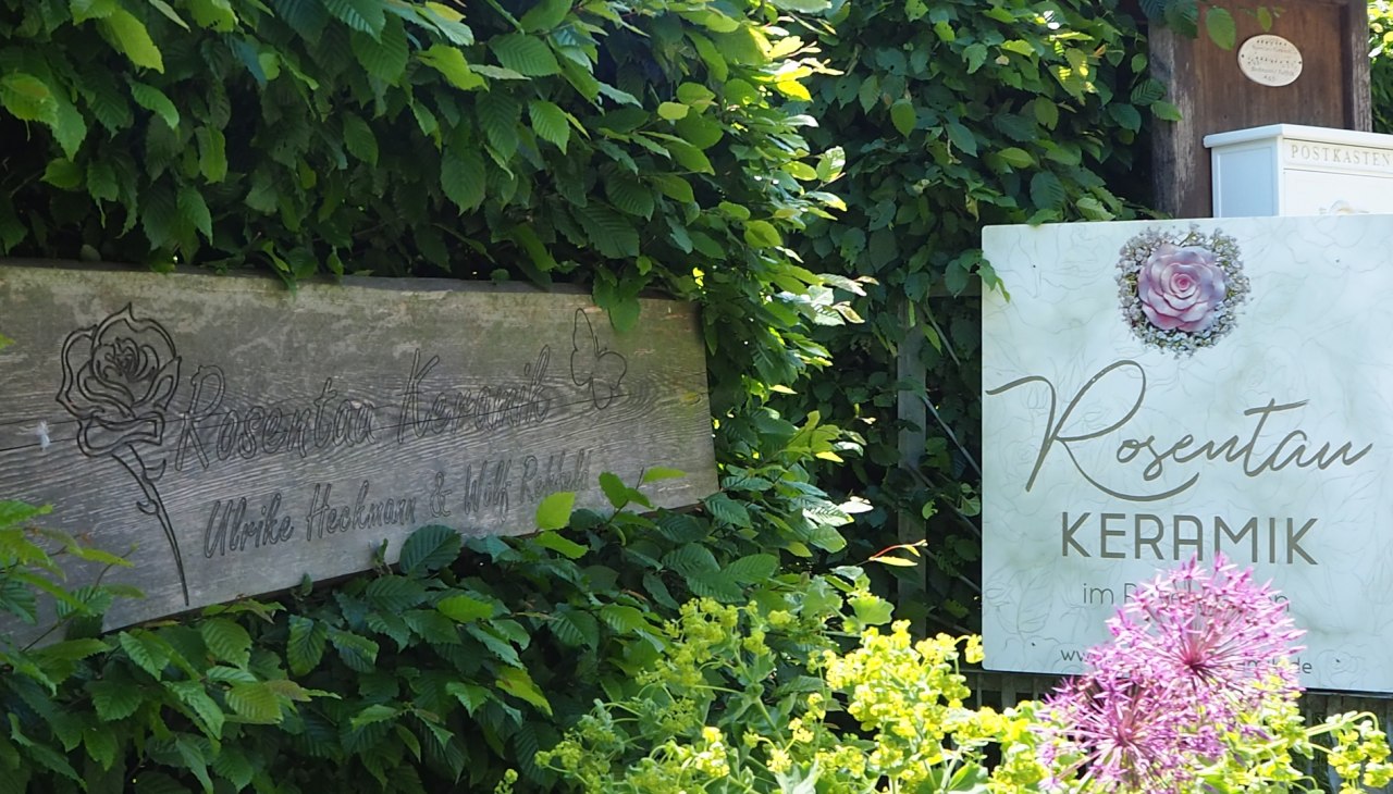 Herzlich willkommen in der Rosentaukeramik, &copy; Manuela Steimle