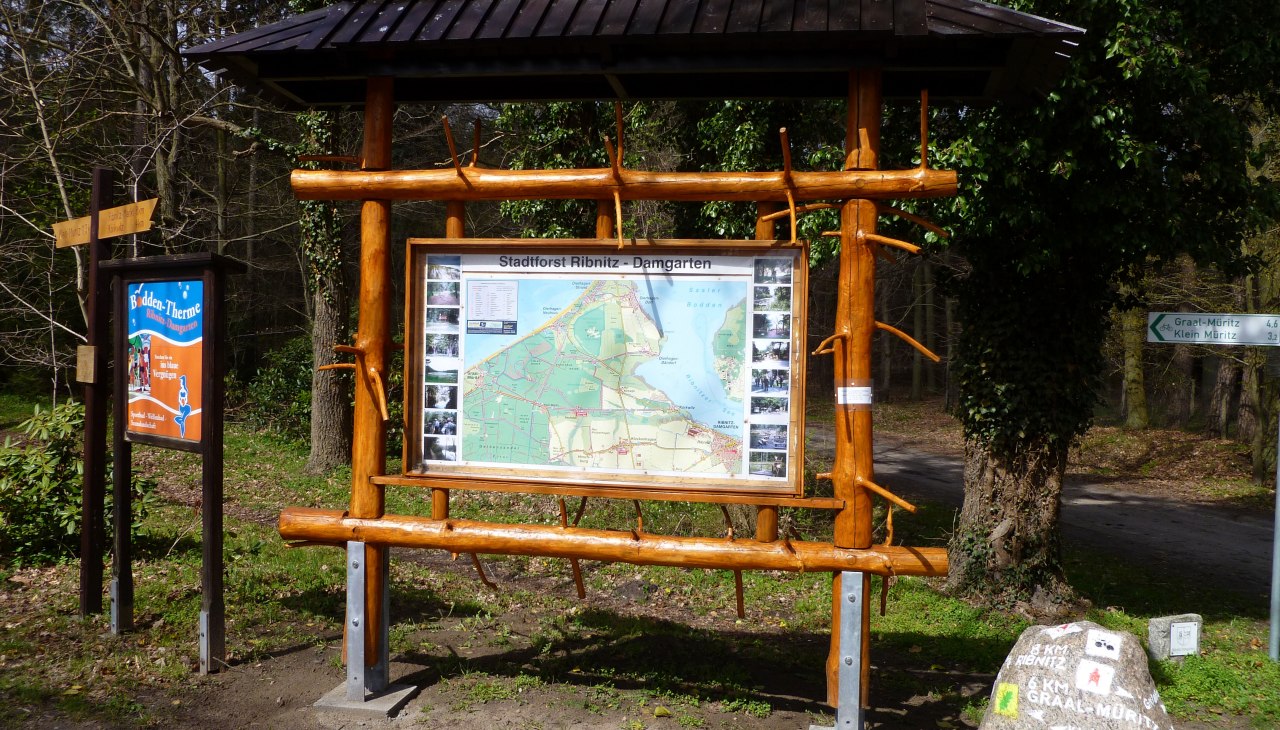 Tafel Stadtforst, &copy; Stadt Ribnitz Damgarten
