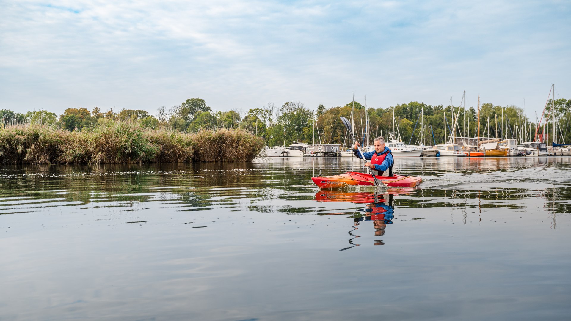 Meditatieve watersporten op Usedom's Achterwasser // &copy; MV-T/Tiemann