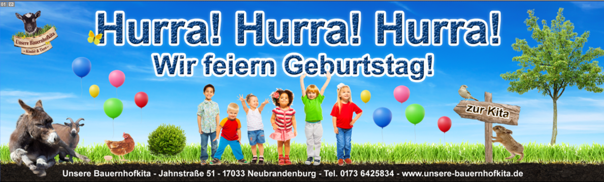 Hurra! Hurra! Hurra!Wir feiern Geburtstag!, &copy; Fred Freese