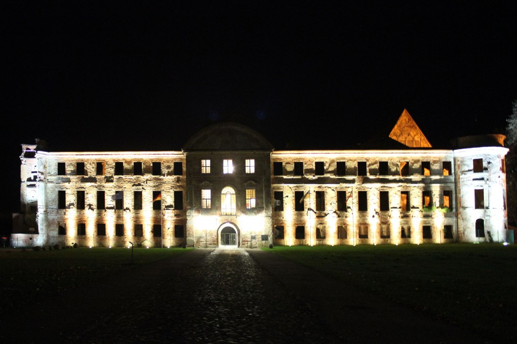 Fassadenbeleuchtung der Kloster- und Schlossanlage, © Stadt Dargun Fassadenbeleuchtung der Kloster- und Schlossanlage, © Stadt Dargun
