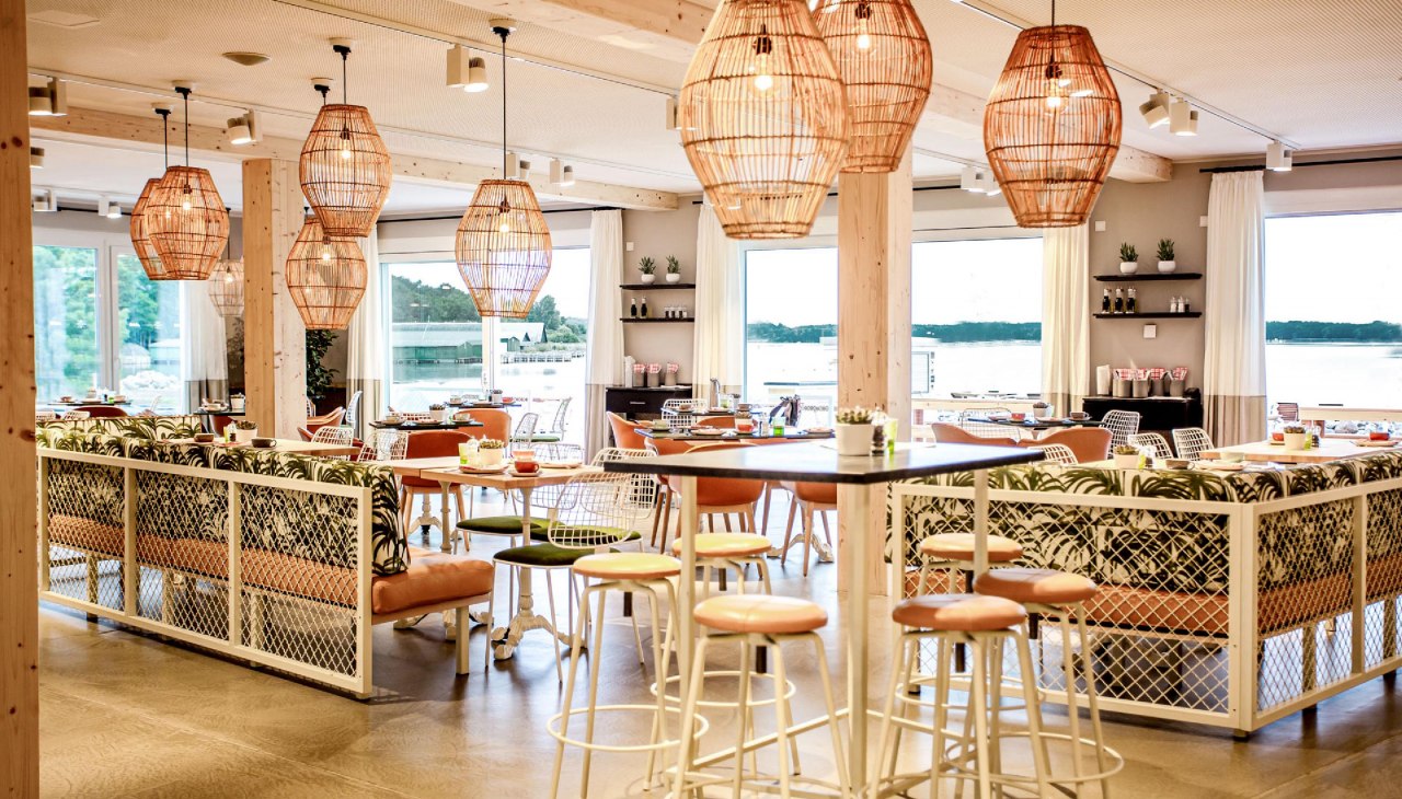 Restaurant mit Seeblick, © Maremüritz Yachthafen Resort Restaurant mit Seeblick, © Maremüritz Yachthafen Resort