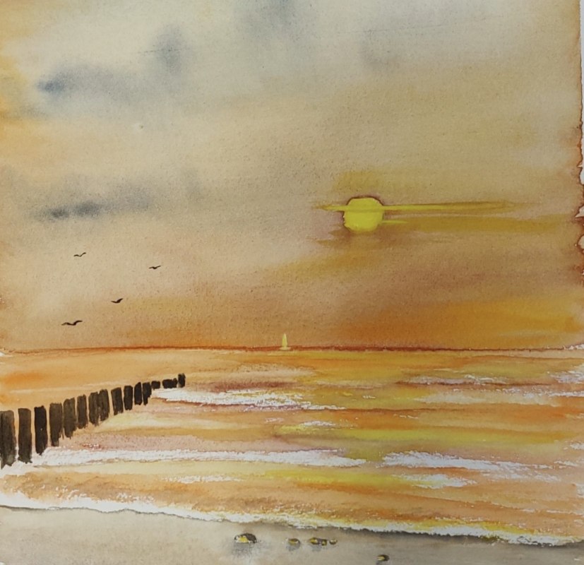 Aquarell // &copy; Kerstin Kr&uuml;ger