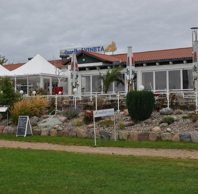 Der Inselhof von der Achterwasserseite, &copy; TMV/Fischer