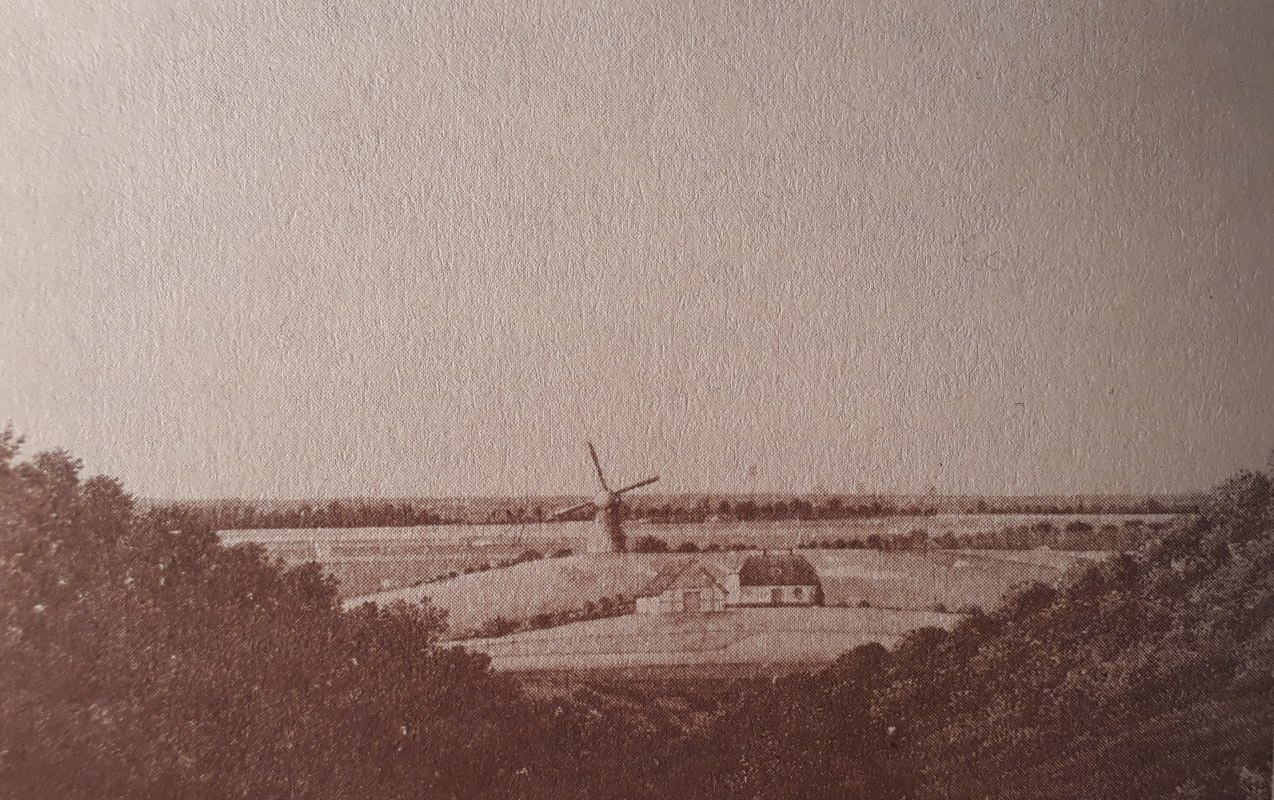 Blick von Bergen in Richtung Stralsund, Aquarell von Johann Jacob Gr&uuml;mbke, um 1810 // &copy; Johann Jacob Gr&uuml;mbke