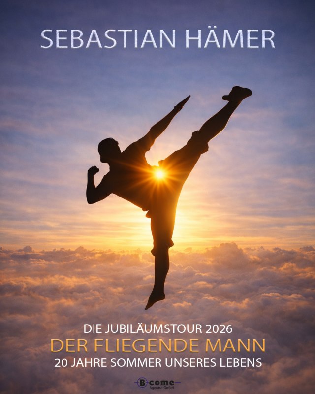 20 JAHRE &bdquo;DER FLIEGENDE MANN&ldquo; TOUR // &copy; B-come Agentur GmbH