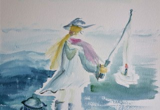 Atelier am Gothensee - Bild: Am Haken, © Heike Dittrich Atelier am Gothensee - Bild: Am Haken, © Heike Dittrich