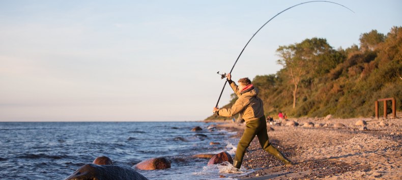 Die Küste zwischen Boltenhagen und Graal-Müritz ist ein echter Geheimtipp für Meeresangler // © MV-T/Läufer Die Küste zwischen Boltenhagen und Graal-Müritz ist ein echter Geheimtipp für Meeresangler // © MV-T/Läufer