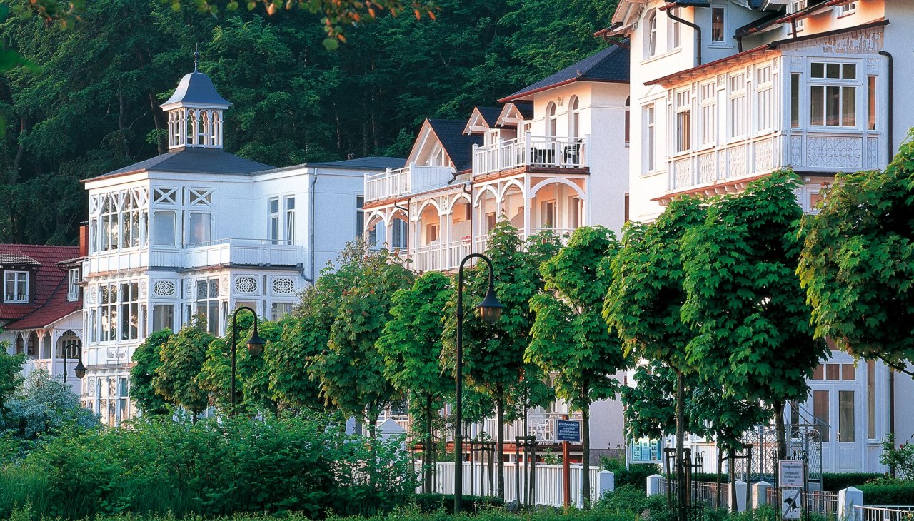 Bäderarchitektur im Seebad Binz, © TMV/Grundner Bäderarchitektur im Seebad Binz, © TMV/Grundner