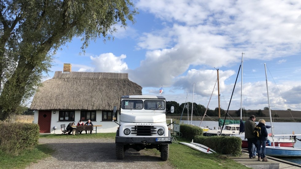Erwtensoeppauze in de haven van Grubnow // &copy; Volker Barthmann