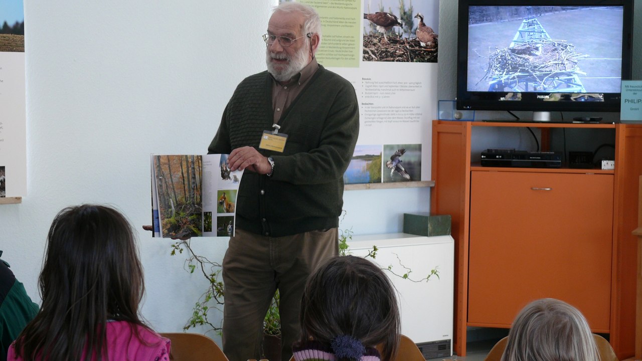 Rechtstreekse transmissie vanuit het visarendnest // &copy; Nationalparkamt M&uuml;ritz/B. L&uuml;thi-Herrmann