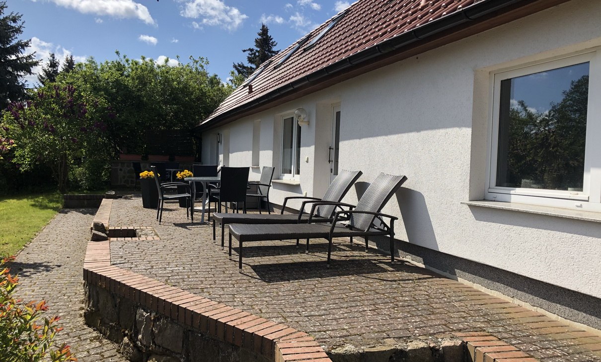 Die Terrasse mit Blick zum Carwitzer See, &copy; Michael Rohde