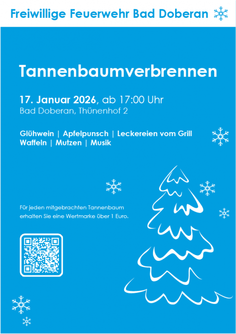 Flyer Tannenbaumverbrennen, &copy; Bj&ouml;rn Kinner