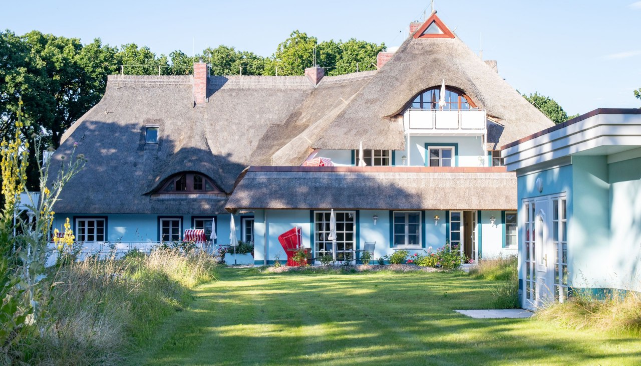 Romantik Hotel Fischerwiege in der Nachmittagssonne, © Welfendesign Romantik Hotel Fischerwiege in der Nachmittagssonne, © Welfendesign