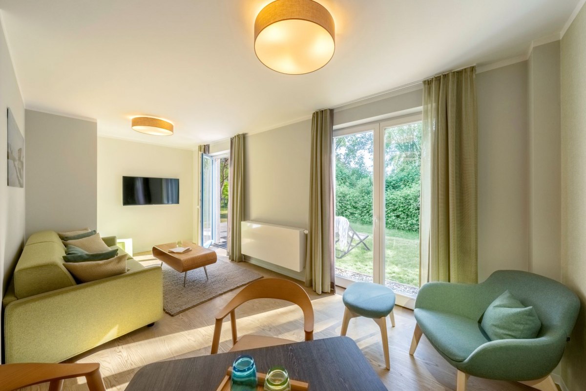Wohnbereich einer Maisonette-Suite // © SEETELHOTELS Wohnbereich einer Maisonette-Suite // © SEETELHOTELS