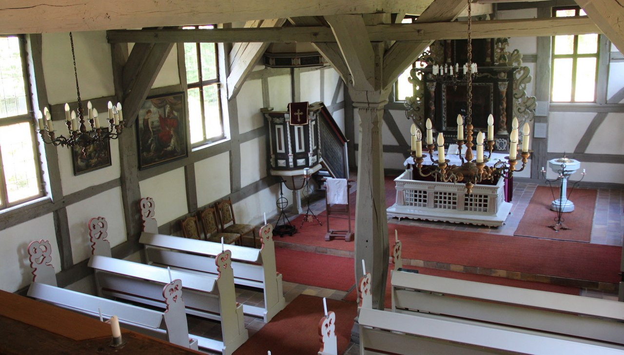 Innenansicht - Kirche Dammwolde, © Silke Voss