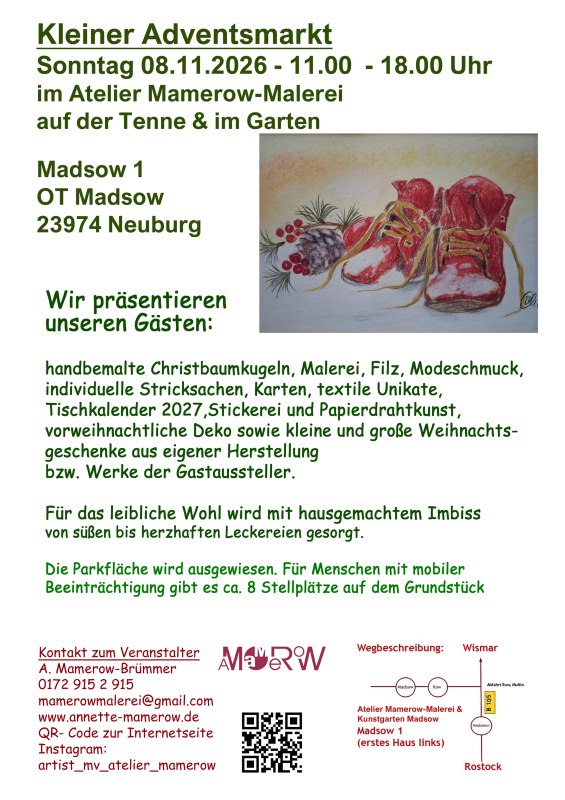 kleiner Adventsmarkt in Madsow // © Annette Mamerow-Brümmer kleiner Adventsmarkt in Madsow // © Annette Mamerow-Brümmer