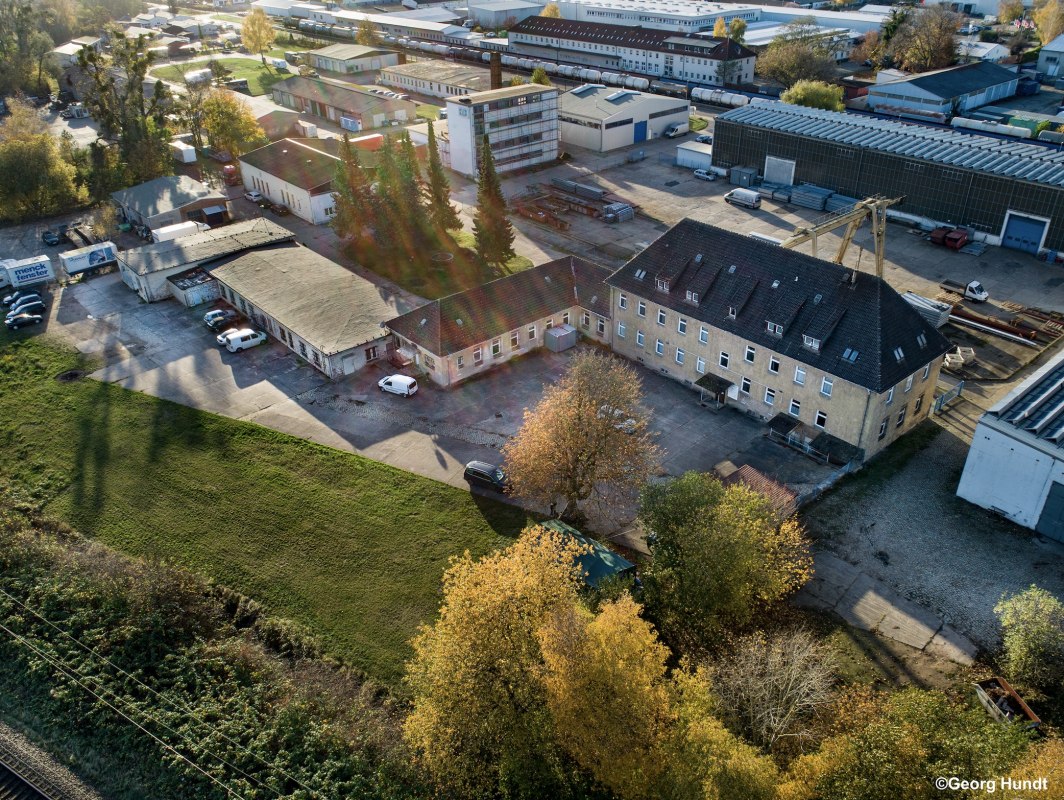 Blick aufs Gel&auml;nde vom Kreativquartier // &copy; Georg Hundt