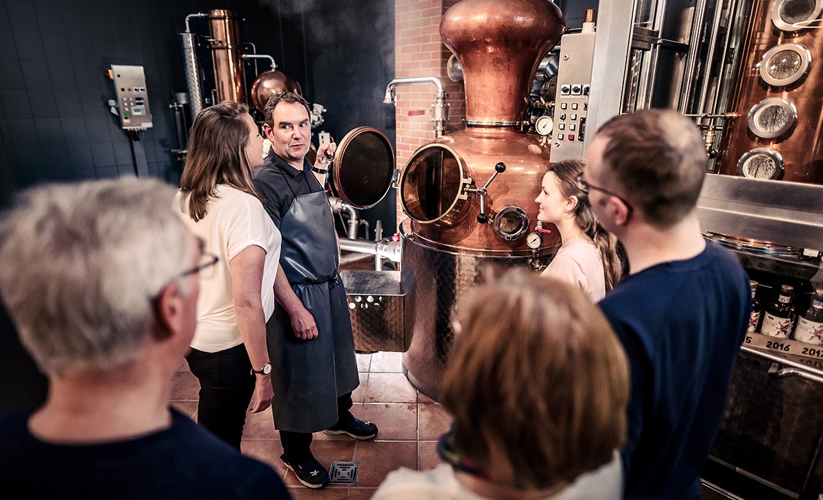 Brennereiführung, © Foto: Störtebeker Braumanufaktur GmbH Brennereiführung, © Foto: Störtebeker Braumanufaktur GmbH