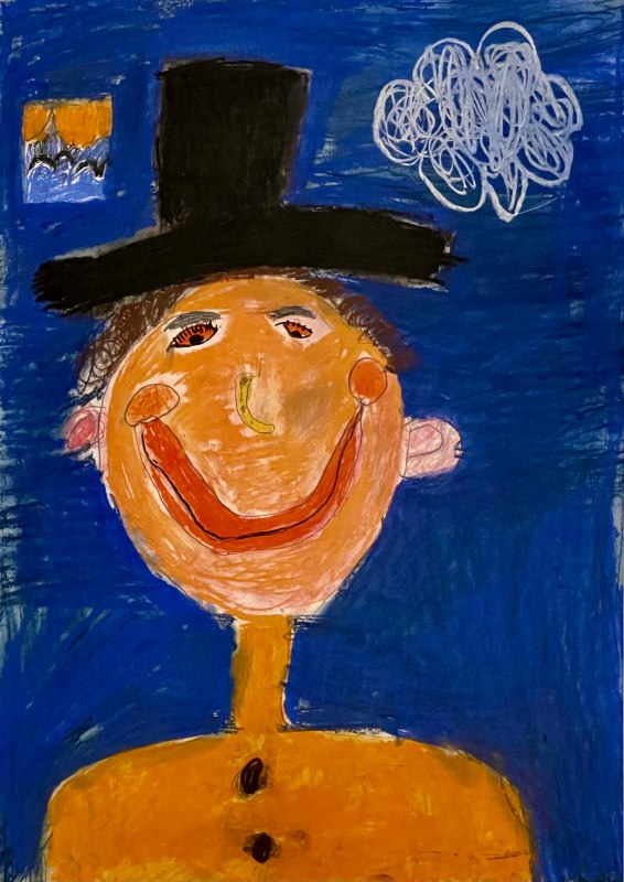 Pastellzeichnung, Emil 7 Jahre, © Ute Laux Pastellzeichnung, Emil 7 Jahre, © Ute Laux