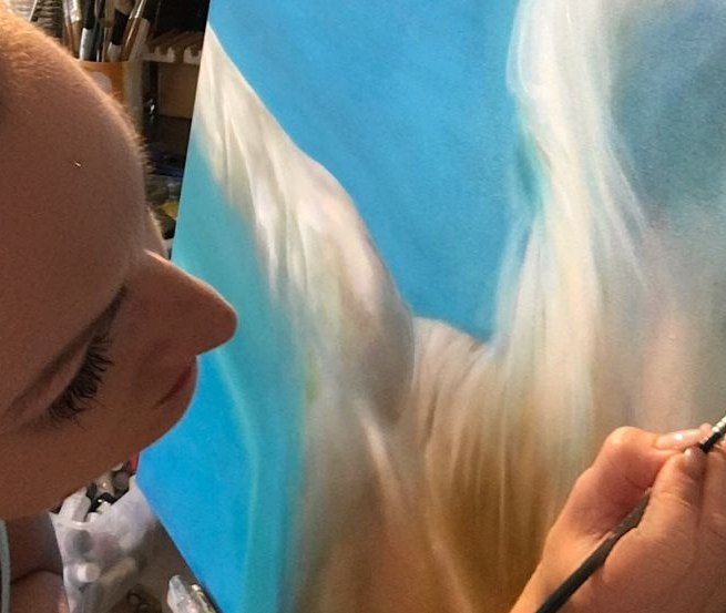 Bei der Arbeit, &copy; Diana Stutzke