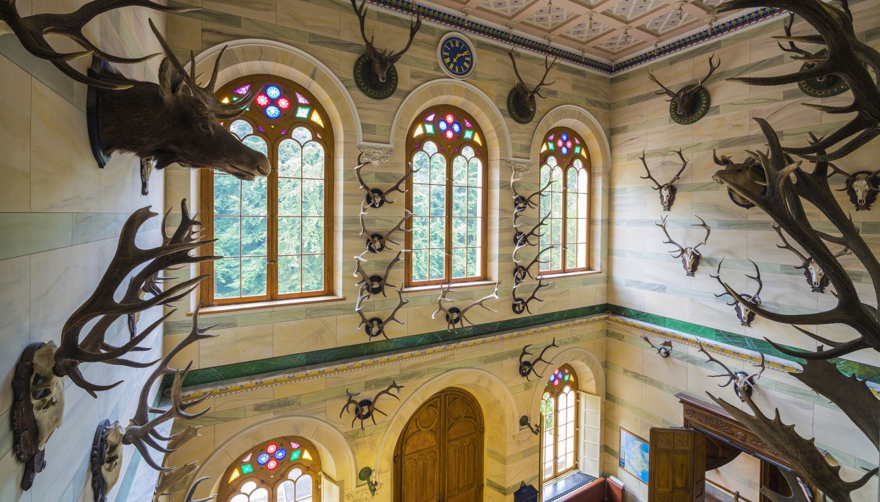 Vorhalle im Jagdschloss Granitz, © SSGK MV / Timm Allrich Vorhalle im Jagdschloss Granitz, © SSGK MV / Timm Allrich