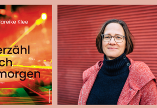 Buchcover vom Titel erz&auml;hl ich morgen und Portrait von Mareike Klee, &copy; Mitteldeutscher Verlag