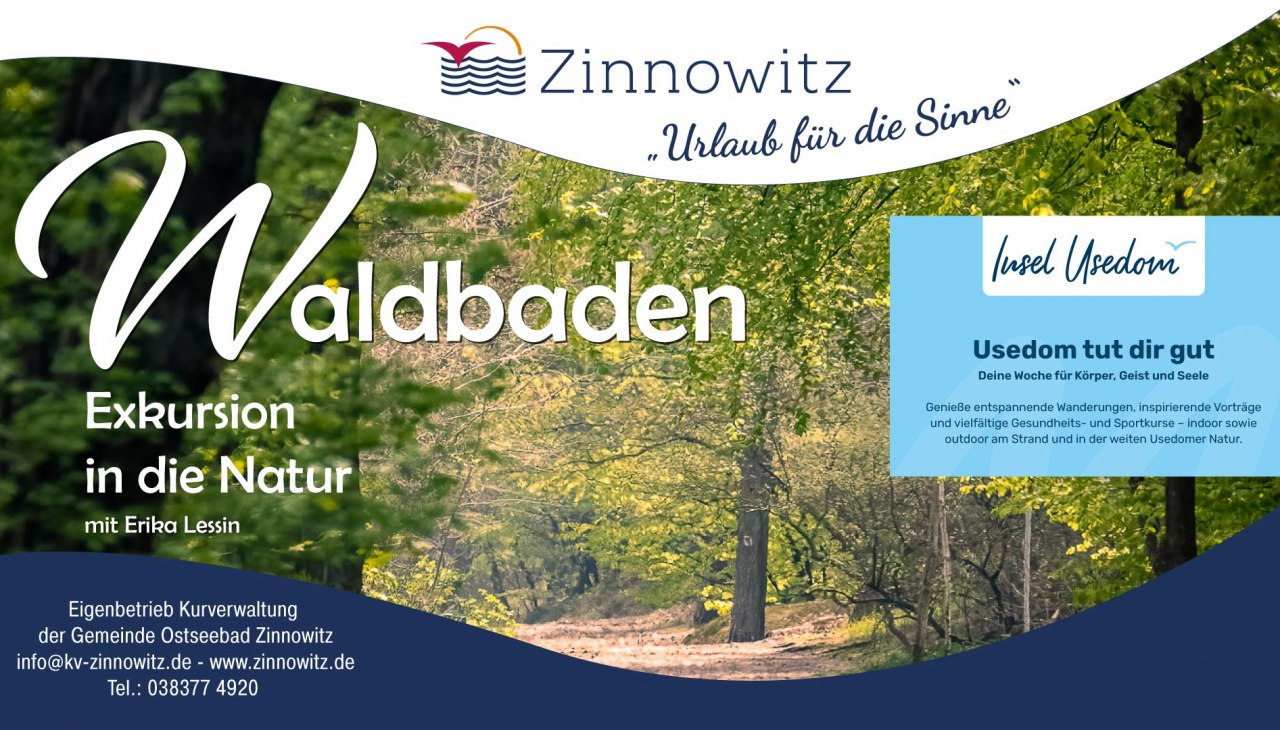 TU DIR GUT: Waldbaden mit Erika Lessin, &copy; Waldbaden Ostseebad Zinnowitz  - Tu dir gut