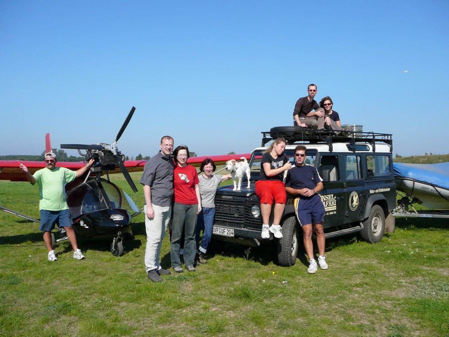Ein Tag mit dem Landrover Schlauchboot und Flugzeug, &copy; Gunnar Fiedler