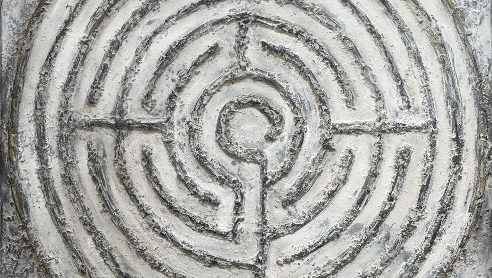 Lebenslabyrinth - Mixed Media, © Maren Merkel