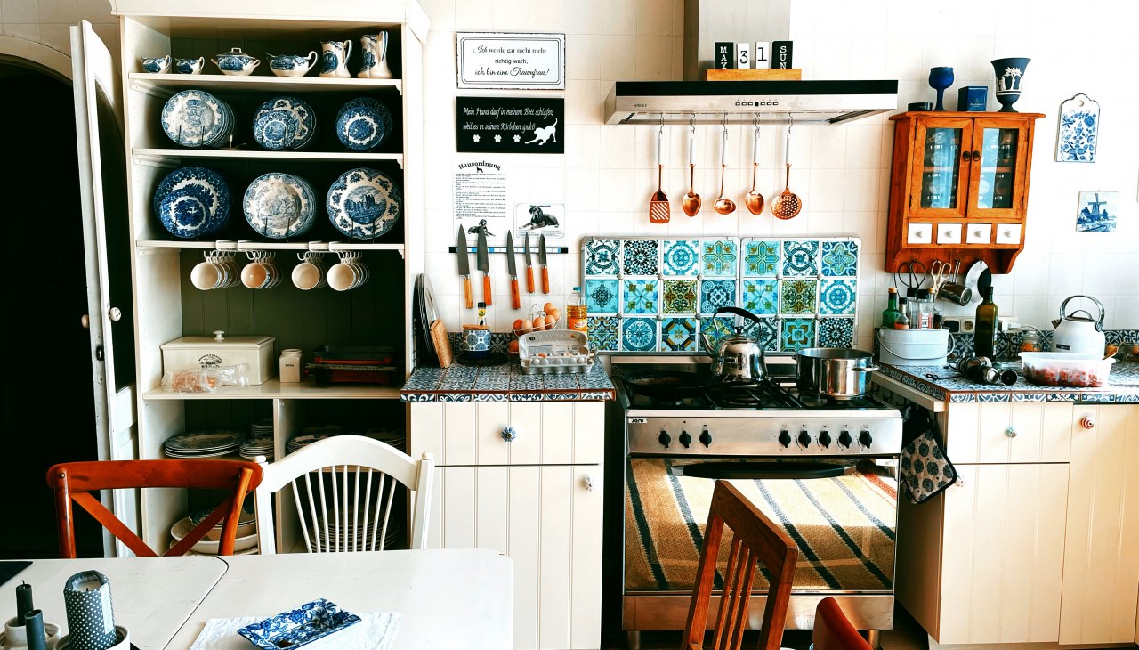 Große Gemeinschaftsküche für alle Gäste des Gutshauses, © Gutshaus Boldekow / Anja Thonig Große Gemeinschaftsküche für alle Gäste des Gutshauses, © Gutshaus Boldekow / Anja Thonig