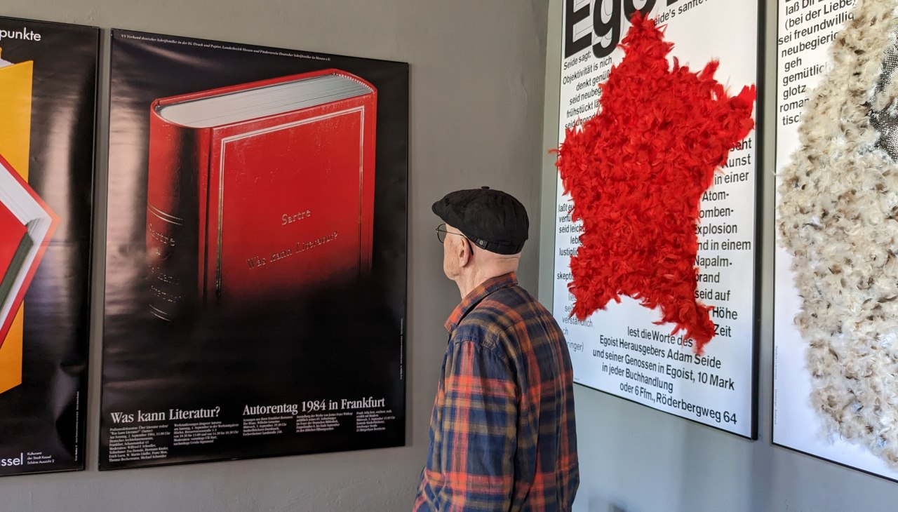 Herr Gunter Rambow in seinem Atelier, © Heiko Grunzig