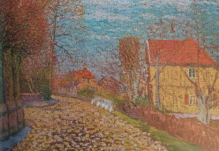 &copy; Ernst Eitner, Dorfstra&szlig;e in Billwerder, 1897, &Ouml;l auf Leinwand, Privatbesitz