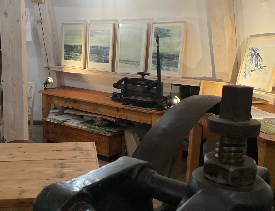 Im Malwerk der Mühle Ahrenshoop, © Fred Lautsch