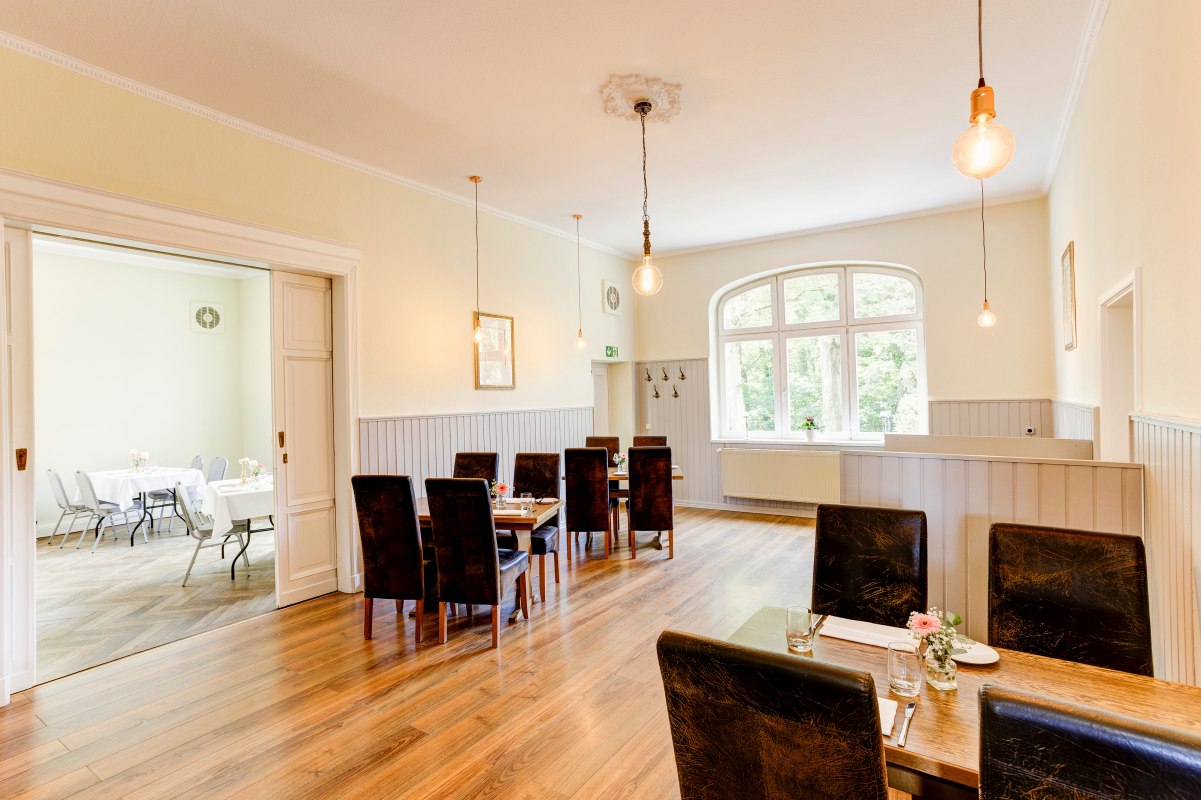 In het restaurant van de Jagdschl&ouml;sschen Schwartow // &copy; Jagdschl&ouml;sschen Schwartow / Jan Haeselich