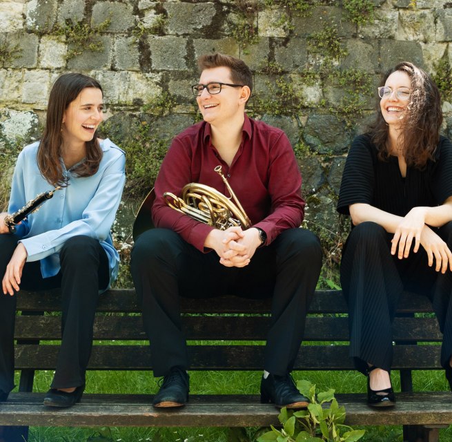 Myriam Navarri - Oboe,
Thomas Mittler - Horn,
Josefa Schmidt Klavier // &copy; Lydia Ramos