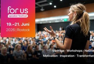 Ank&uuml;ndigungsvisual f&uuml;r das for us Speaker Festival. // &copy; for us Speaker Festival