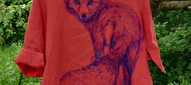 upcycling Textilmalerei, 2025 // &copy; Amanda Isbarn