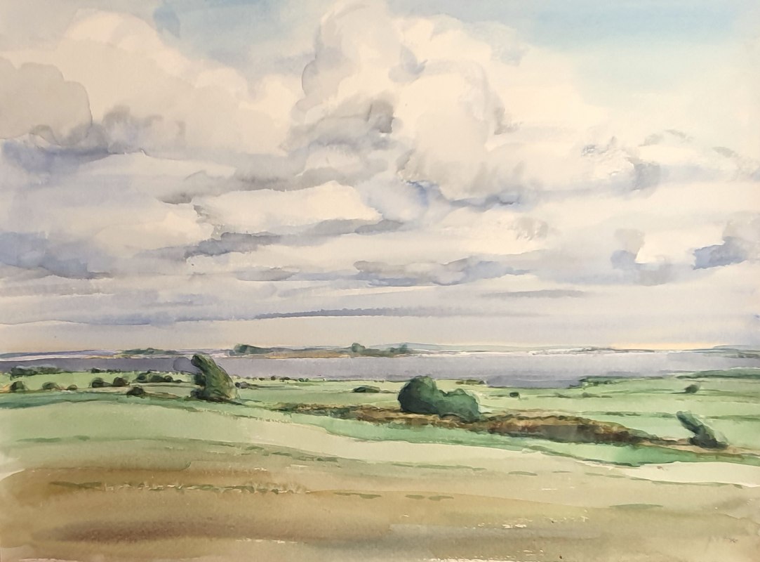 Manfred Pietsch_Boddenlandschaft 1_Fischland_1990_Aquarell_, © Jürgen Schneider Manfred Pietsch_Boddenlandschaft 1_Fischland_1990_Aquarell_, © Jürgen Schneider