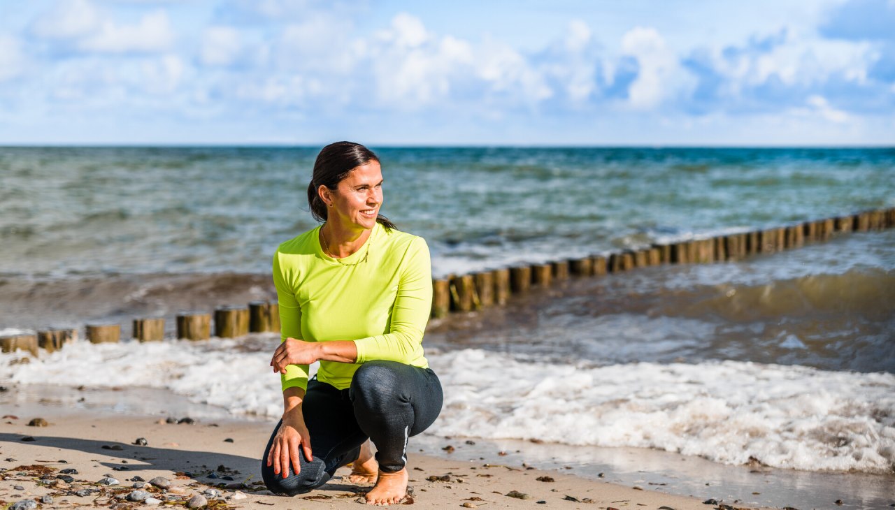 Sport am Strand mit Personal Trainer Anita Heß, © TMV/Tiemann