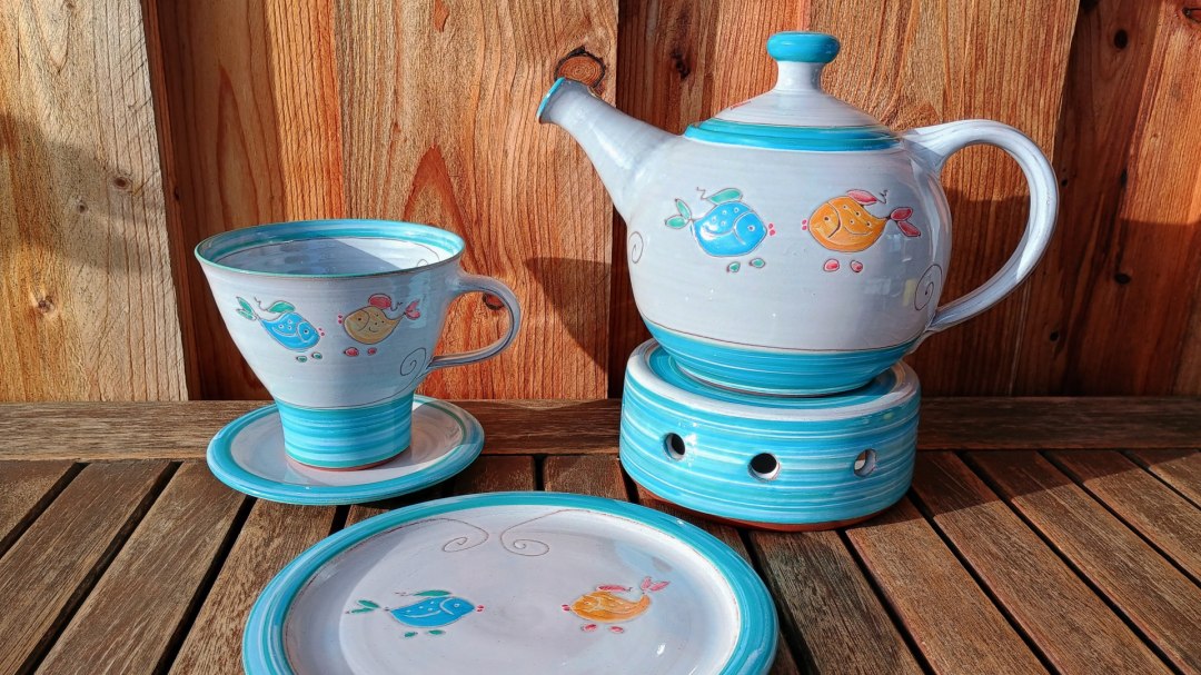 Teeservice im beliebtem Fischdesign, © Y. Marquardt Teeservice im beliebtem Fischdesign, © Y. Marquardt