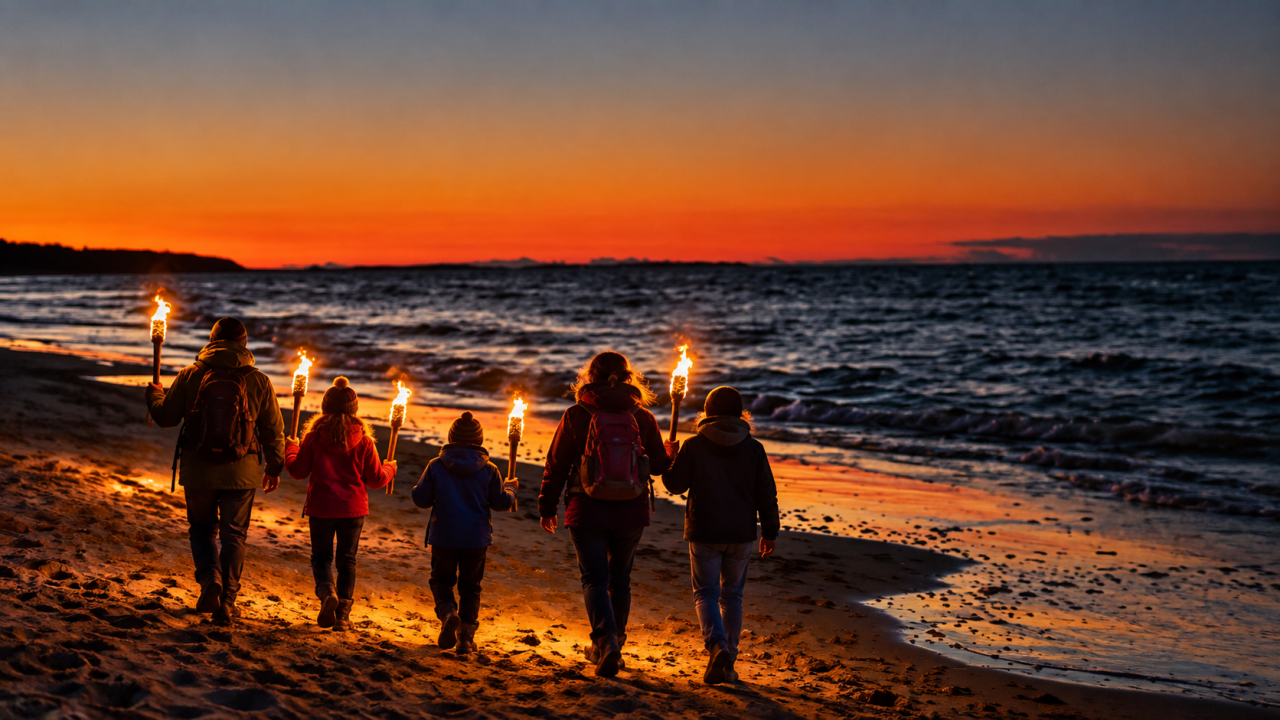 © Familienwanderung im Fackelschein am Strand.png © Familienwanderung im Fackelschein am Strand.png