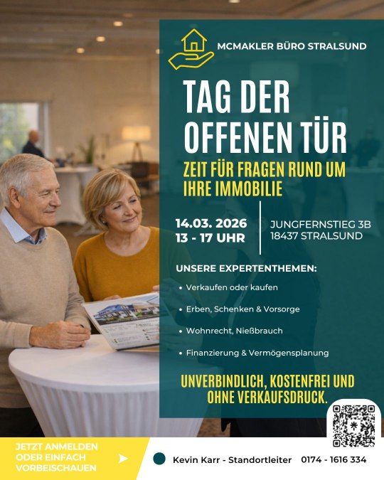 Flyer Tag der offenen T&uuml;r, &copy; McMakler/ Emily Penz