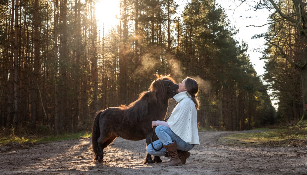 Pony kuscheln, © Anniemal Fotografie