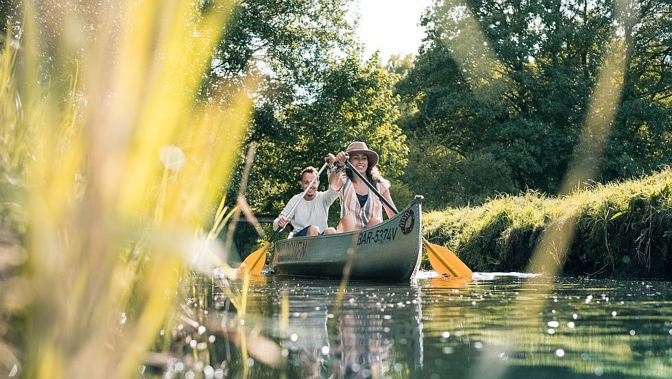 Mit dem Kanu die Vielfätigkeit der Mirow entdecken // © MV-T/outdoornormaden Mit dem Kanu die Vielfätigkeit der Mirow entdecken // © MV-T/outdoornormaden