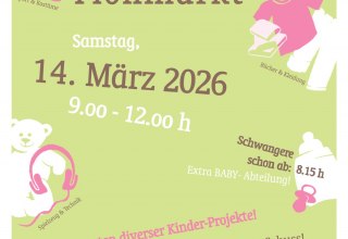 Plakat Laurentius-Kindersachen-Flohmarkt, &copy; Ina Th&ouml;l