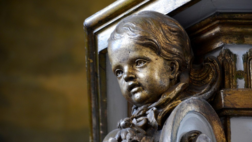 Ludwigslust Stadtkirche Detail einer Engelsfigur, &copy; Tourismusverband Mecklenburg-Schwerin