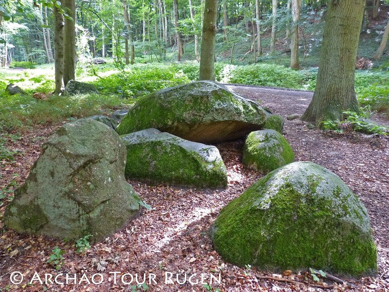 einige der noch heute erhaltenen Steine des "Herzogsgrab" // © Archäo Tour Rügen einige der noch heute erhaltenen Steine des "Herzogsgrab" // © Archäo Tour Rügen