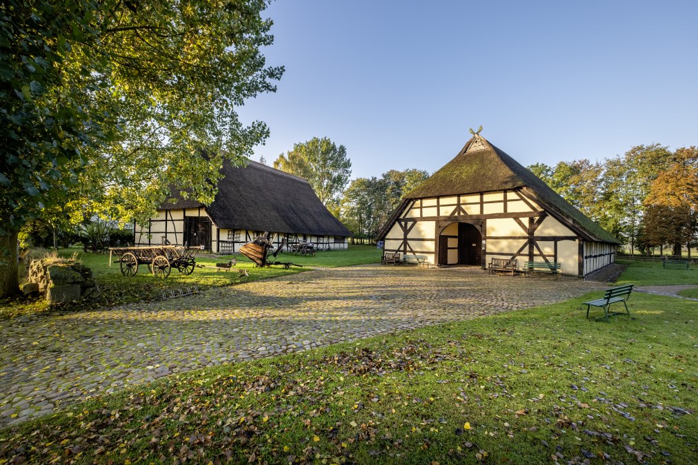 Der Bechelsdorfer Schulzenhof in Schönberg, © Volkskundemuseum Schönberg, Foto: Heiko Preller