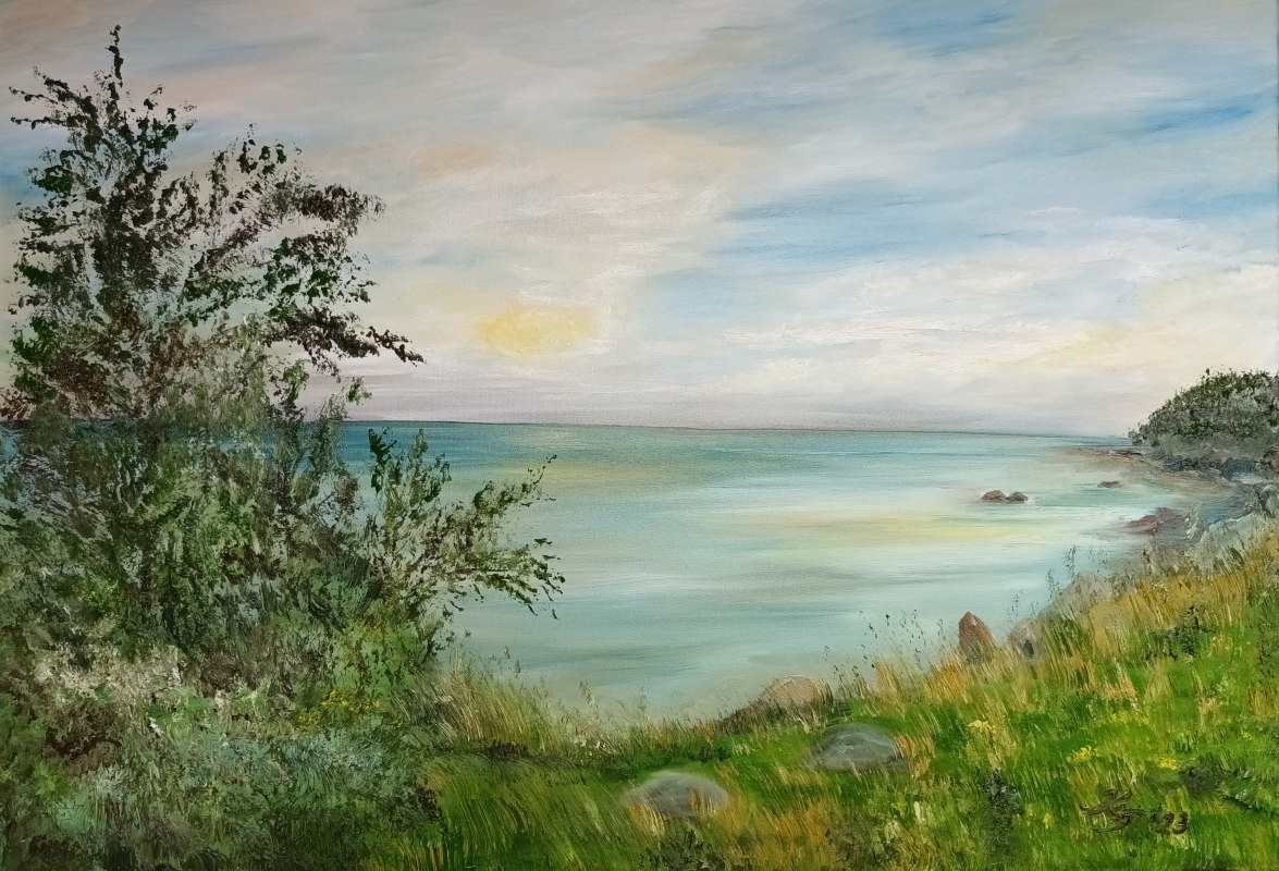 2023, olieverf op doek 100x70 cm // &copy; Kathrin Thesenvitz